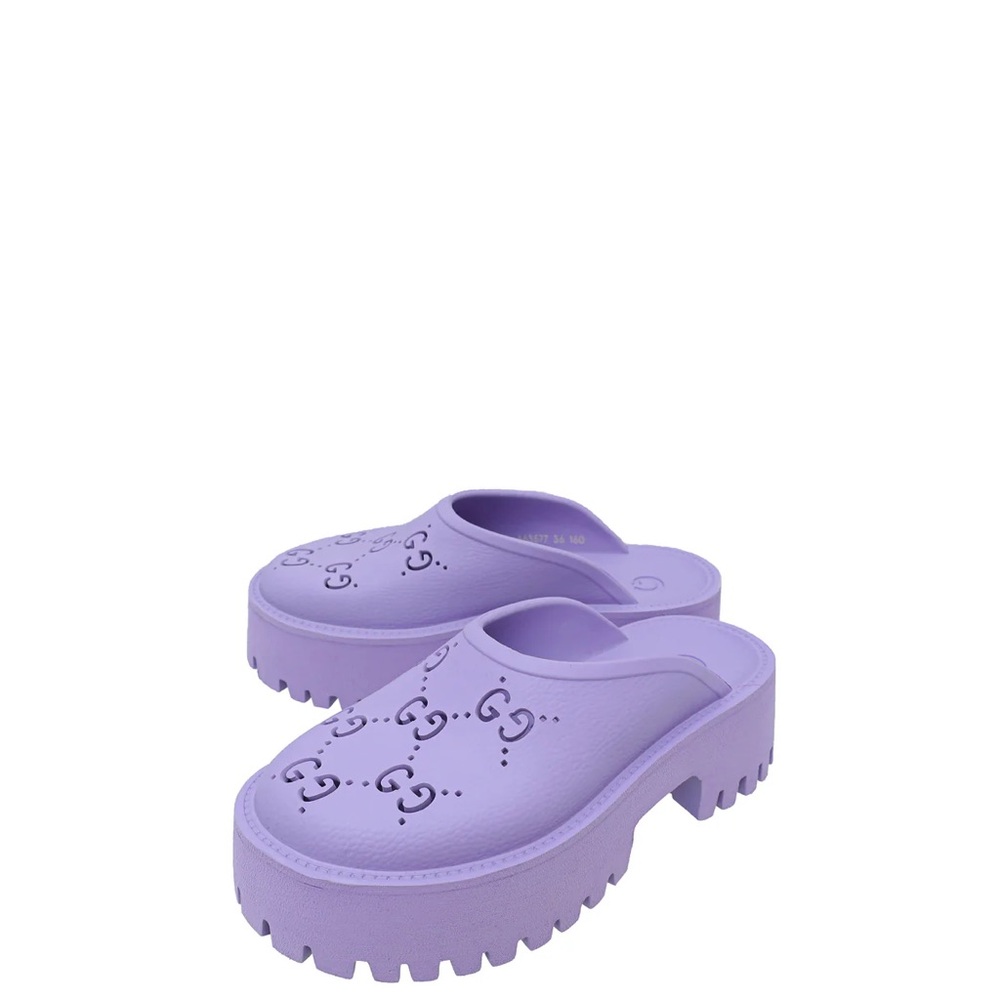 Gucci Perforated G mules with Chunky Platform Sole